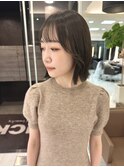 透明感オリーブグレージュ*ぱつっとくびれボブ