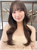 20代レイヤーカット◎くびれロング×透明感秋冬カラー