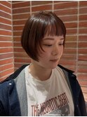 大人ショートミニボブ 顔周りたっぷりレイヤー