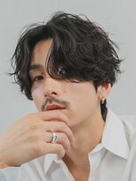 フィフス 原宿(fifth)&nbsp;原宿フェザーパーマニュアンスパーマメンズカットセンターパート