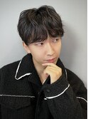 ニュアンスシャドウパーマ #ラウンドマッシュ【渡仲柊人】