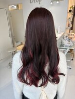 ドロップ&nbsp;インナーカラー×カシスカラー