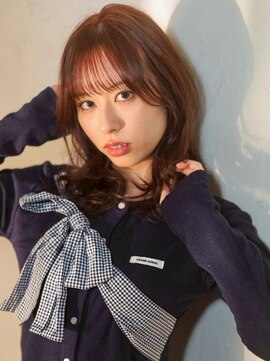 ベレッタ 枚方店(veretta.) 色っぽセミディ/顔周りレイヤー/艶髪/小顔補正カット/大人可愛い