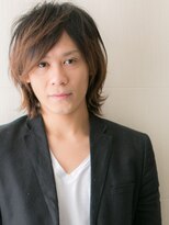 モッズヘアー メン 戸田公園店(mod's hair men)&nbsp;20代30代無造作ハイトーンカラーかき上げ韓国風ウルフi戸田公園