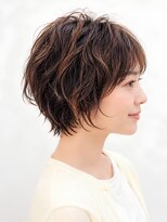 ウィールール 栄町店(WE RULE)&nbsp;レイヤーショートボブ小顔外ハネスタイルグレージュ
