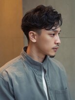 メンズサロン アネロ 名駅(Men's salon anhelo)&nbsp;センターパート×ニュアンスパーマ×ダウンパーマ×ビジネスヘア