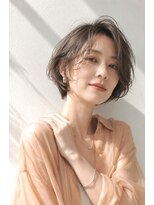 アッシュ 学芸大学店(Ash) ショートボブ/大人女性/グレージュ/白髪ぼかし/脱白髪染め