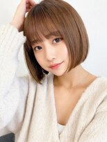 アドラーブル ココロ 新潟(adorable CoCoLo) 夏色シースルーバング◎大人可愛い丸みナチュラルボブ