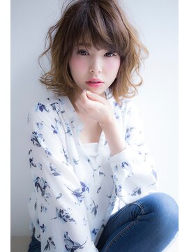 ヘアーメイク ブランニュー 東生駒店(hair make Brand new) 【Ｂｒａｎｄ　ｎｅｗ】透明感ヘーゼルベージュ＋ロブヘア