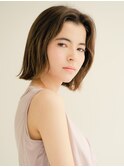ひし形/ボブウルフ/Aバング/シアベージュ【新宿/新宿駅西口】