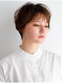 似合わせカット大人かわいい前髪ふんわりショート[銀座/銀座駅]