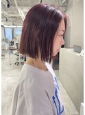 暖色ボブ