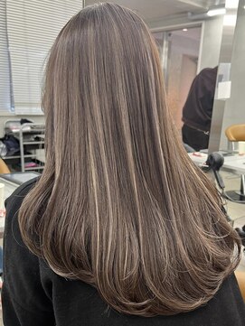 ジルブラン(JIL BLAN) ハイライトバレイヤージュダブルカラー20代30代40代グレージュ