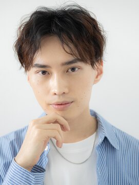 グルーミングサロン バーバー キャッスル 北浦和西口(Grooming salon Barber Castle) センターパートで爽やかグレージュカラーラフマッシュC北浦和