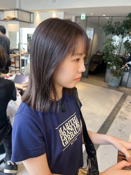 フィルムス 銀座(FILMS) 暗めカラー/ボブ/顔周り/前髪/レイヤー/髪質改善/縮毛矯正/銀座