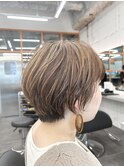 ☆ナチュラルハイライト×マッシュショート☆