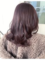 ロカ(roka) レイヤーミディアムとピンクラベンダー レッドブラウン