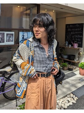 ヒカリス 東三国(HIKARIS) 笑顔溢れるロングウルフ/メンズウルフ/ウルフパーマ