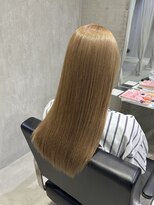 ラック(LUCK)&nbsp;カール/セミディ/シアーカラー/姫カット/ミルクティーベージュ