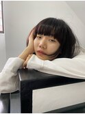 顔まわりレイヤーボブ