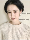 大人ショート×ニュアンスパーマ