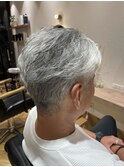 白髪も◎大人ワイルド！イケオジオールバック
