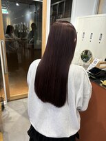 イオエ 梅田(ioe)&nbsp;外ハネボブ /ミディアムストレート /ニュアンスカラー/髪質改善