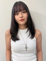 シーン(SCENE)&nbsp;ポイントカラー　前髪カラー　レイヤーカット【天神/今泉】