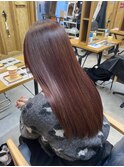 レッドブラウン/ダブルカラー/ブリーチなし/髪質改善/駅南