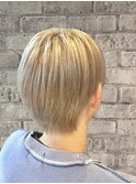 MEN’S/フェザーパーマ/サーフカール/刈り上げセンターパート