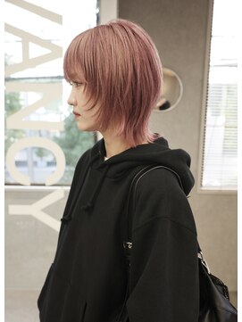 ヴァンシィー(VANCY) ミニウルフ/ピンクベージュ/レイヤーカット