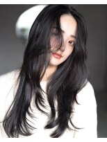 レノラ 本町(LENORA) 美髪ミディアムレイヤーカットデジタルパーマチェリーブラウン