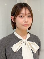 リュミエ ドゥ マッシュ(Lumier de mashu)&nbsp;ココアブラウン/切りっぱなしボブ/カット/ショートボブ/梅田