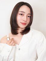 ラフィスヘアー リープ 新丸子店(La fith hair leap)&nbsp;【La fith】顔回りレイヤー×内巻きワンカール×センターパート