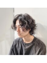 ユニル(Unille) 泉駅/メンズ/MEN’S/ニュアンスパーマ/センターパート/学割U24