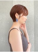 ハンサムショート/丸みショートボブ/20代30代40代50代/顔周り