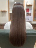 乾かしただけ縮毛矯正　ロングヘア