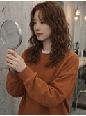 小顔ミディアムパーマミディアムデジタルパーマボブパーマ前髪