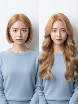 ピアリ 日立(Peari)の写真/【ブリーチなしで叶う】エクステで作るハイライト＆インナーカラー☆髪を傷めずトレンドスタイルに◎