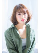 ヴァンクシー バイ ルナ(VANKCY by Luna) 30代 40代 ボブ グレージュ 簡単 登戸 ふわミディ 厚めバング