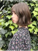 ゆるふわウェーブ 切りっぱなしボブシースルーバング