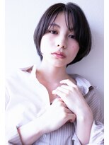 シック(Chic) ウルフマッシュ ブルーグレージュ カーキアッシュショートウルフ