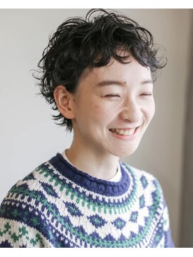 テトヘアー(teto hair) ピンパーマ ワンカール ベリーショート パーマショート 小顔