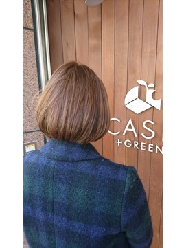 ケースプラスグリーン(CASE+GREEN) ハイトーンボブ