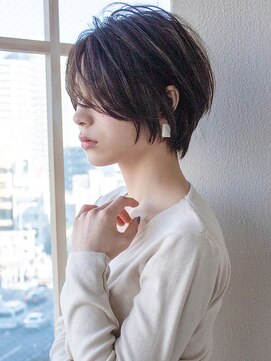 アフロート ディル(AFLOAT D'L) 【AFLOAT 晃輔】20代30代大人可愛いひし形ショートボブ 髪質改善