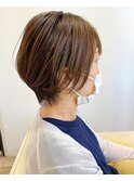 簡単セットの長めショートスタイル