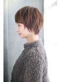 ニュアンスカールのショートスタイル