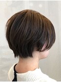 20代30代40代大人ショート前下がりハンサムショートウルフ