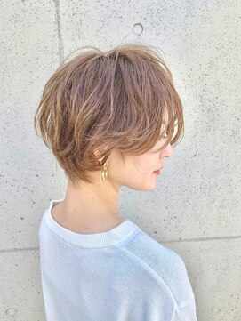 レーヴバイロンド 仙台(Reve by Lond) 大人かわいいショートボブ　美髪　ネビージュ
