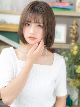 カバーヘア イヴ 戸頭店(COVER HAIR EVE) シースルーバング前下がりナチュラルアッシュc5戸頭20代30代40代